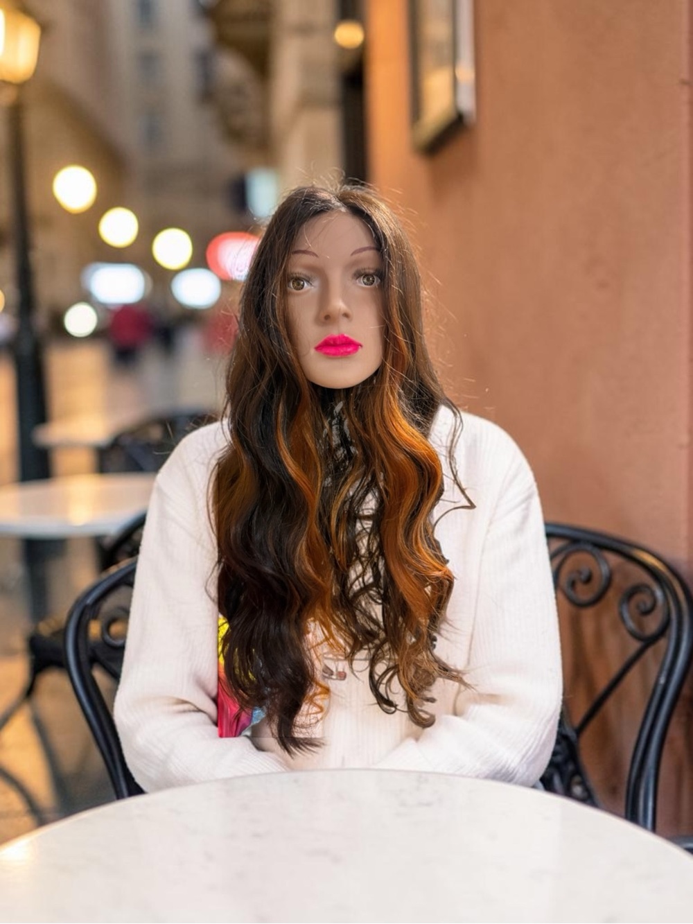 New Women’s 30” Brown & Copper wig wavy